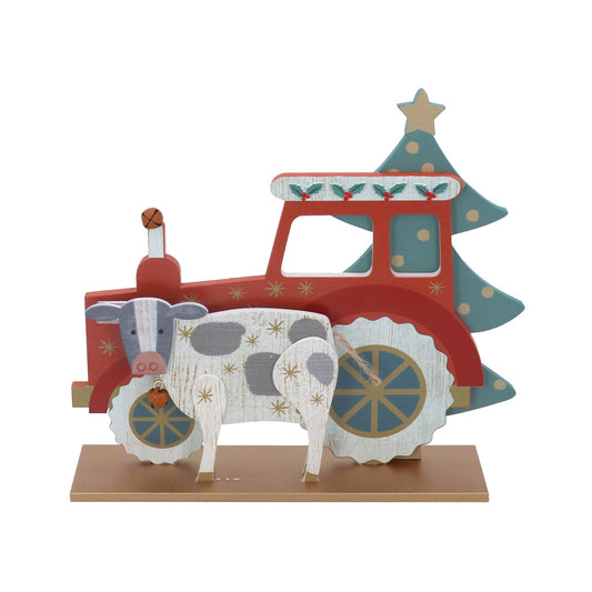 Christmas Tractor Ornament