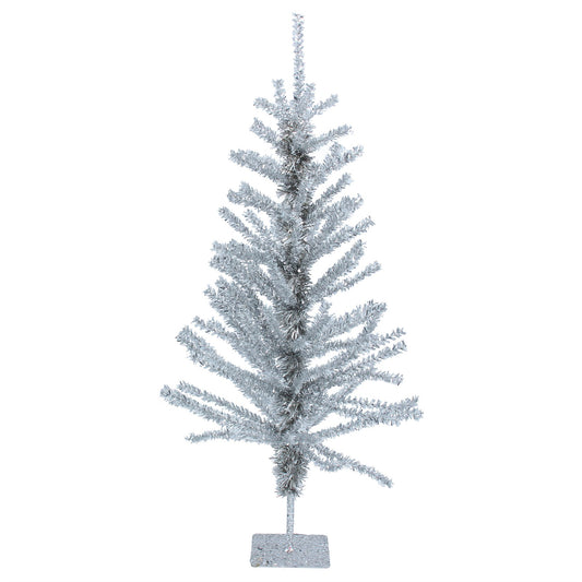 Christmas Silver Tinsel Tree