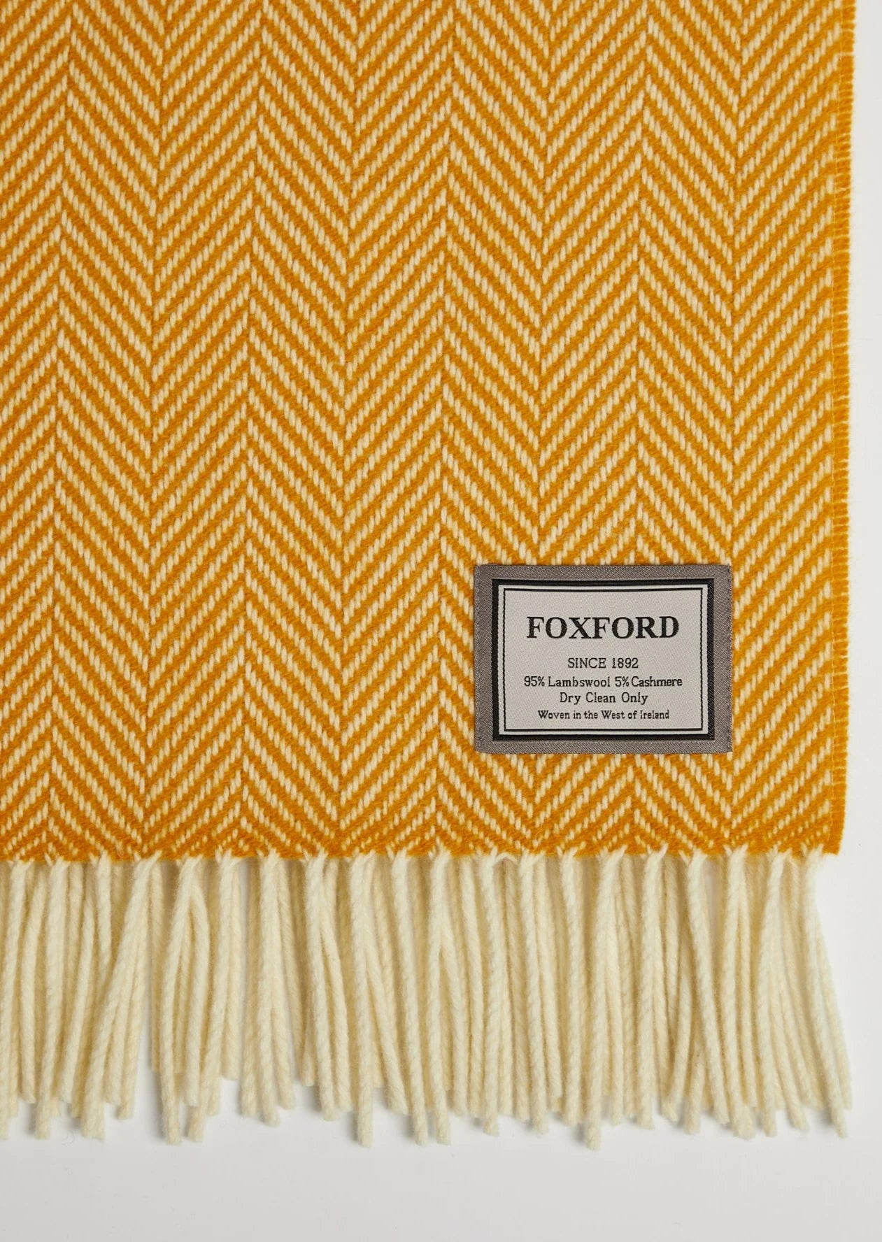 Foxford Innisfree Cashmere and Lambswool Throw