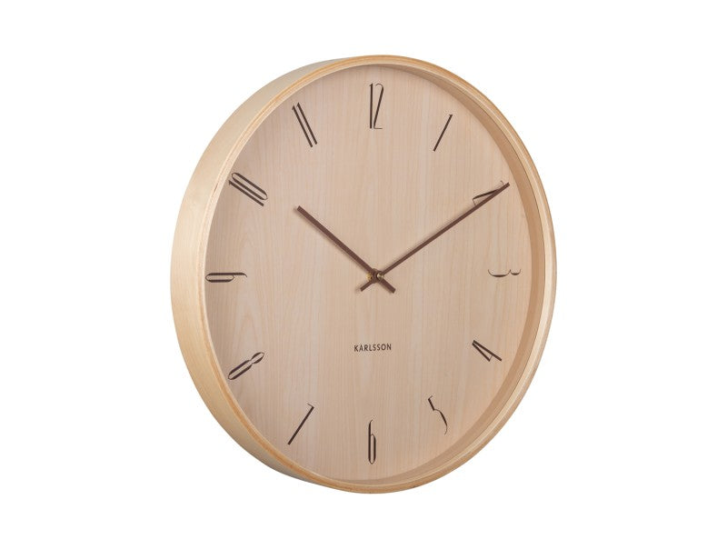 Wall Clock Dark Wood