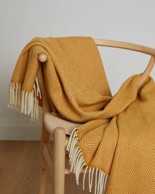 Foxford Innisfree Cashmere and Lambswool Throw