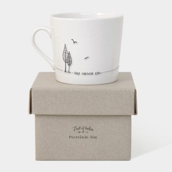 Porcelain Mug in Kraft box.....may contain gin.....