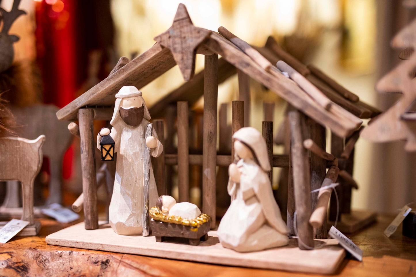 Wooden Nativity Stable